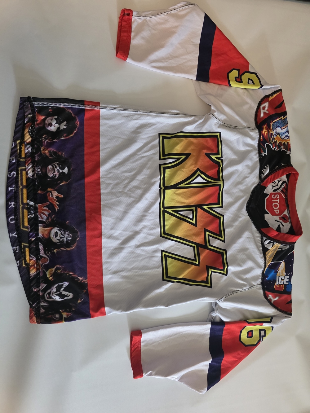 KISS Hockey JERSEY Size Small. Minor League Player Cusumano.